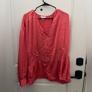 Coral Fit & Flare Blouse – Size 3X (22) - NWT